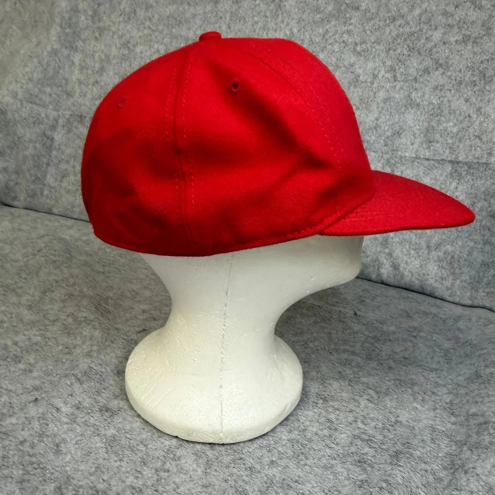 DC Comics Originals The Flash Red‎ Fitted Baseball Hat S/M Lightning Bolt Logo